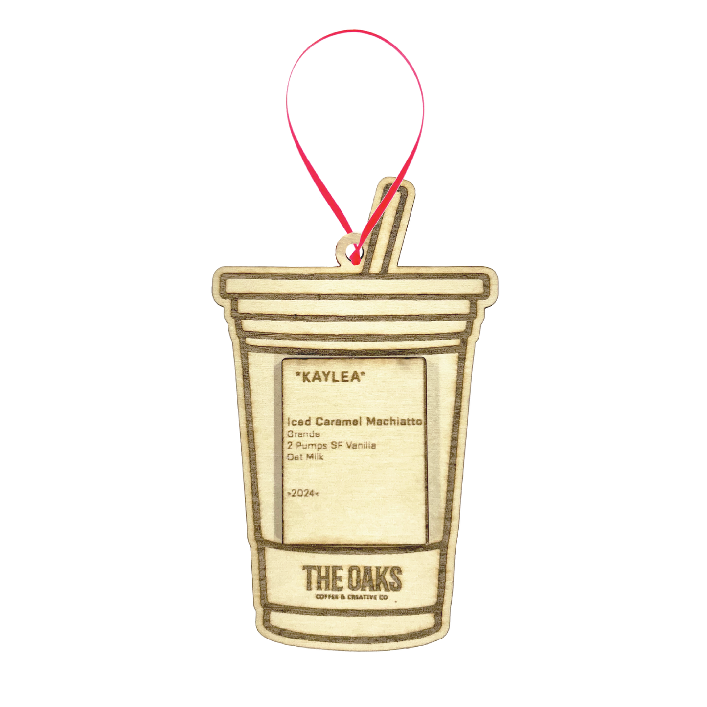 Custom Coffee Order Ornament